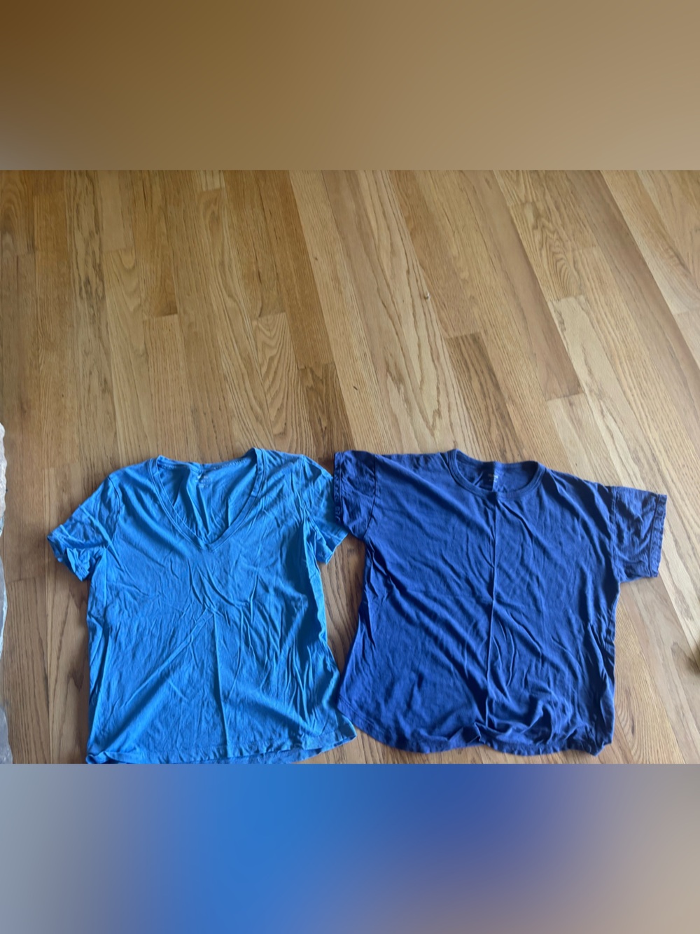 Madewell Short-Sleeve Tees in Teal & Navy Size Large (bundle)